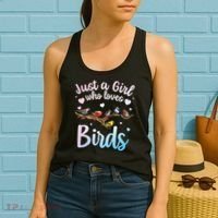 Cool Bird Watcher Art For Women Birding Nerd Birder Women's Tank Top thumb 2
