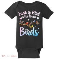 Cool Bird Watcher Art For Women Birding Nerd Birder Baby Bodysuit thumb 0