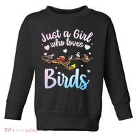 Cool Bird Watcher Art For Women Birding Nerd Birder Toddler Sweatshirt thumb 0