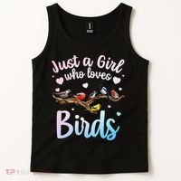 Cool Bird Watcher Art For Women Birding Nerd Birder Tank Top thumb 2