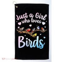 Cool Bird Watcher Art For Women Birding Nerd Birder Golf Towel thumb 0