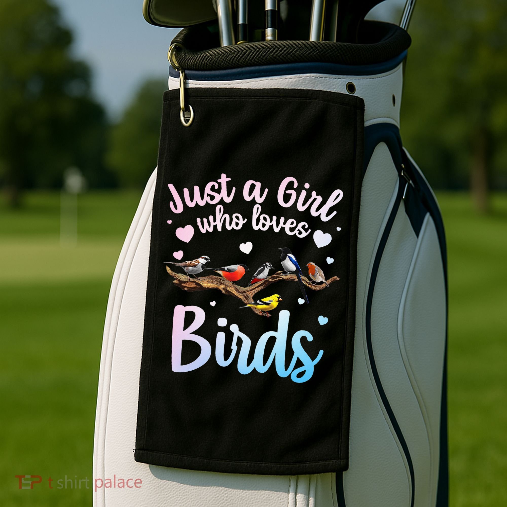 Cool Bird Watcher Art For Women Birding Nerd Birder Golf Towel