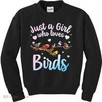 Cool Bird Watcher Art For Women Birding Nerd Birder Kids Sweatshirt thumb 0