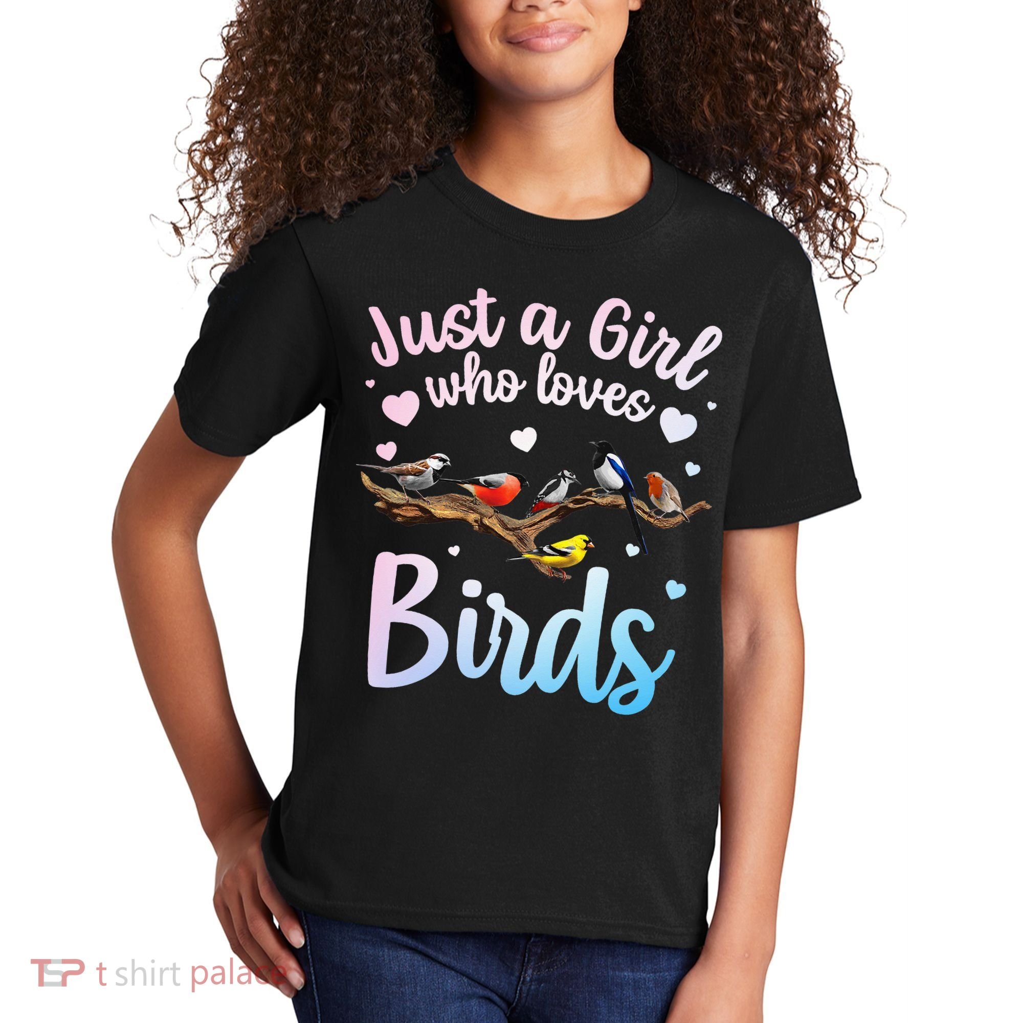Cool Bird Watcher Art For Women Birding Nerd Birder Kids T-Shirt