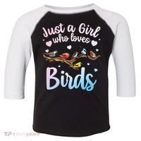 Cool Bird Watcher Art For Women Birding Nerd Birder Toddler Fine Jersey T-Shirt thumb 0