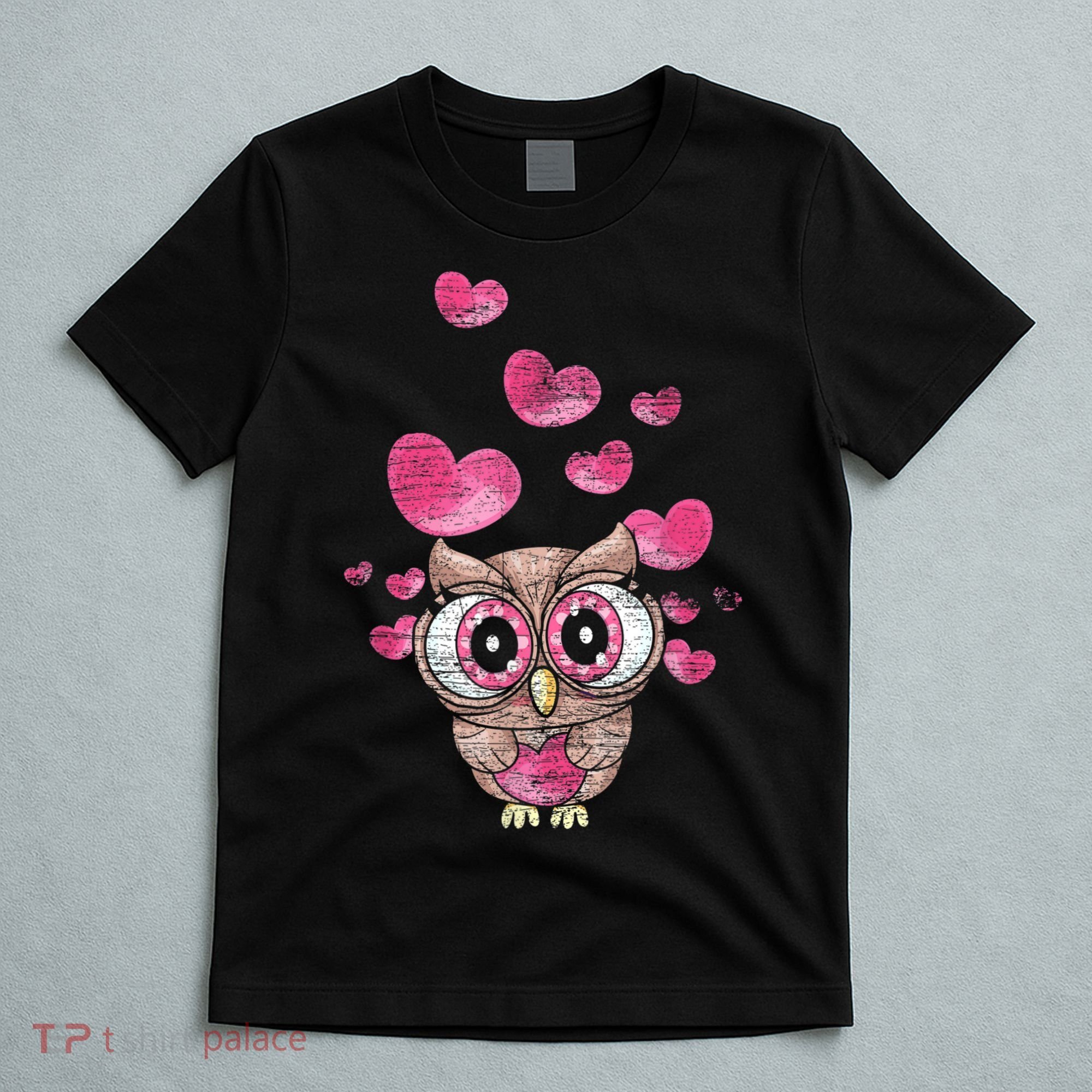 Cute Bird Women Girls Kids Owl T-Shirt