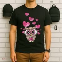 Cute Bird Women Girls Kids Owl T-Shirt thumb 6