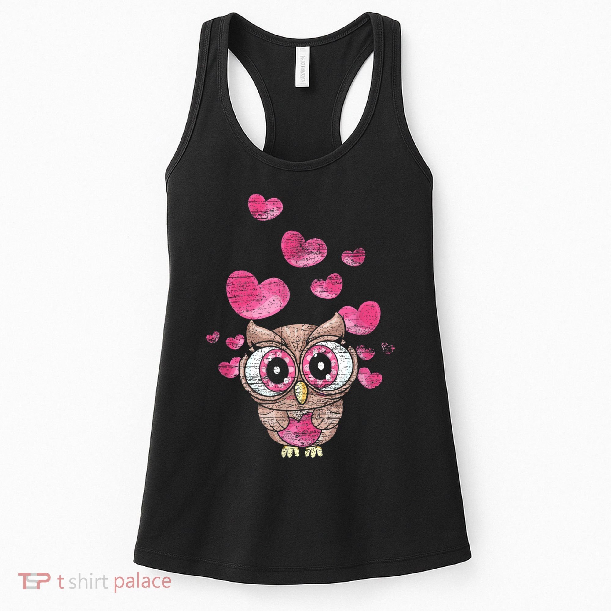 Cute Bird Women Girls Kids Owl Women's Tank Top