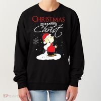 Christmas Begins With Christ Xmas Gift Holiday Costume Women's Sweatshirt thumb 0