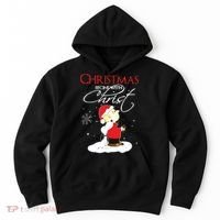 Christmas Begins With Christ Xmas Gift Holiday Costume Hoodie thumb 0