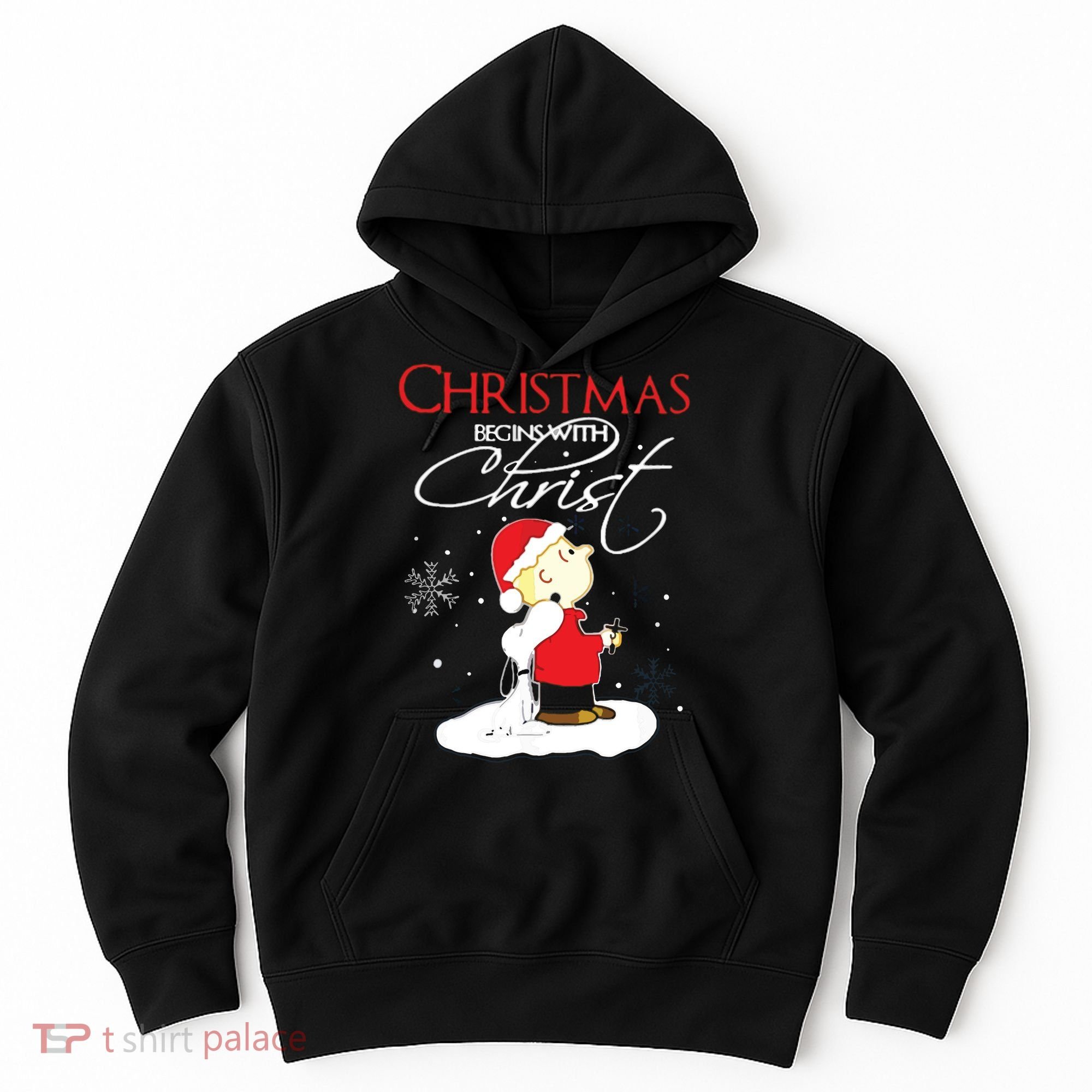 Christmas Begins With Christ Xmas Gift Holiday Costume Hoodie