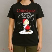 Christmas Begins With Christ Xmas Gift Holiday Costume T-Shirt thumb 4