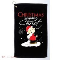 Christmas Begins With Christ Xmas Gift Holiday Costume Golf Towel thumb 0