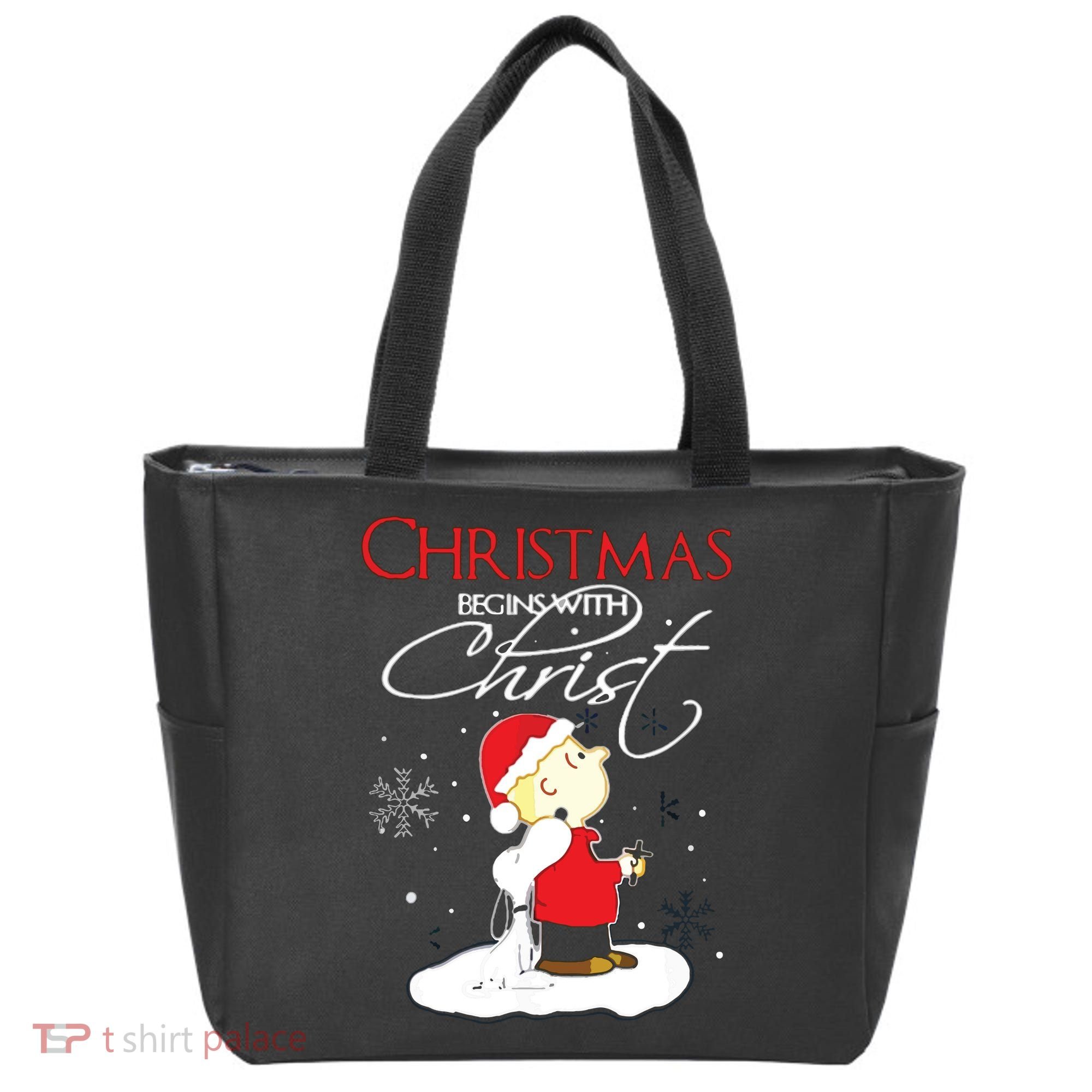 Christmas Begins With Christ Xmas Gift Holiday Costume Tote Bag