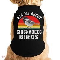 Chickadee Bird Women Daughter Mom Lover Birdwatching Doggie Tank thumb 0