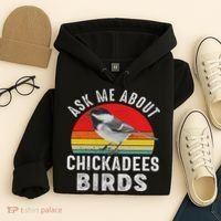 Chickadee Bird Women Daughter Mom Lover Birdwatching Hoodie thumb 4