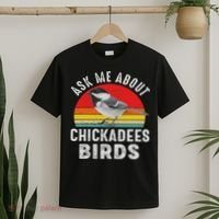 Chickadee Bird Women Daughter Mom Lover Birdwatching T-Shirt thumb 2