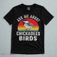 Chickadee Bird Women Daughter Mom Lover Birdwatching T-Shirt thumb 5