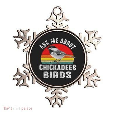 Chickadee Bird Women Daughter Mom Lover Birdwatching Ornament