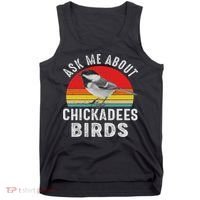 Chickadee Bird Women Daughter Mom Lover Birdwatching Tank Top thumb 0