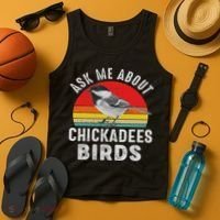 Chickadee Bird Women Daughter Mom Lover Birdwatching Tank Top thumb 4