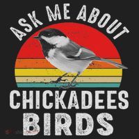 Chickadee Bird Women Daughter Mom Lover Birdwatching Golf Towel thumb 3