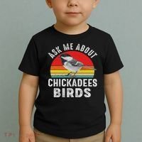 Chickadee Bird Women Daughter Mom Lover Birdwatching Toddler T-Shirt thumb 2