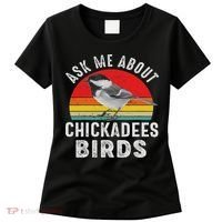 Chickadee Bird Women Daughter Mom Lover Birdwatching Women's T-Shirt thumb 0
