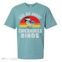 Chickadee Bird Women Daughter Mom Lover Birdwatching Sueded Cloud Jersey T-Shirt thumb 0