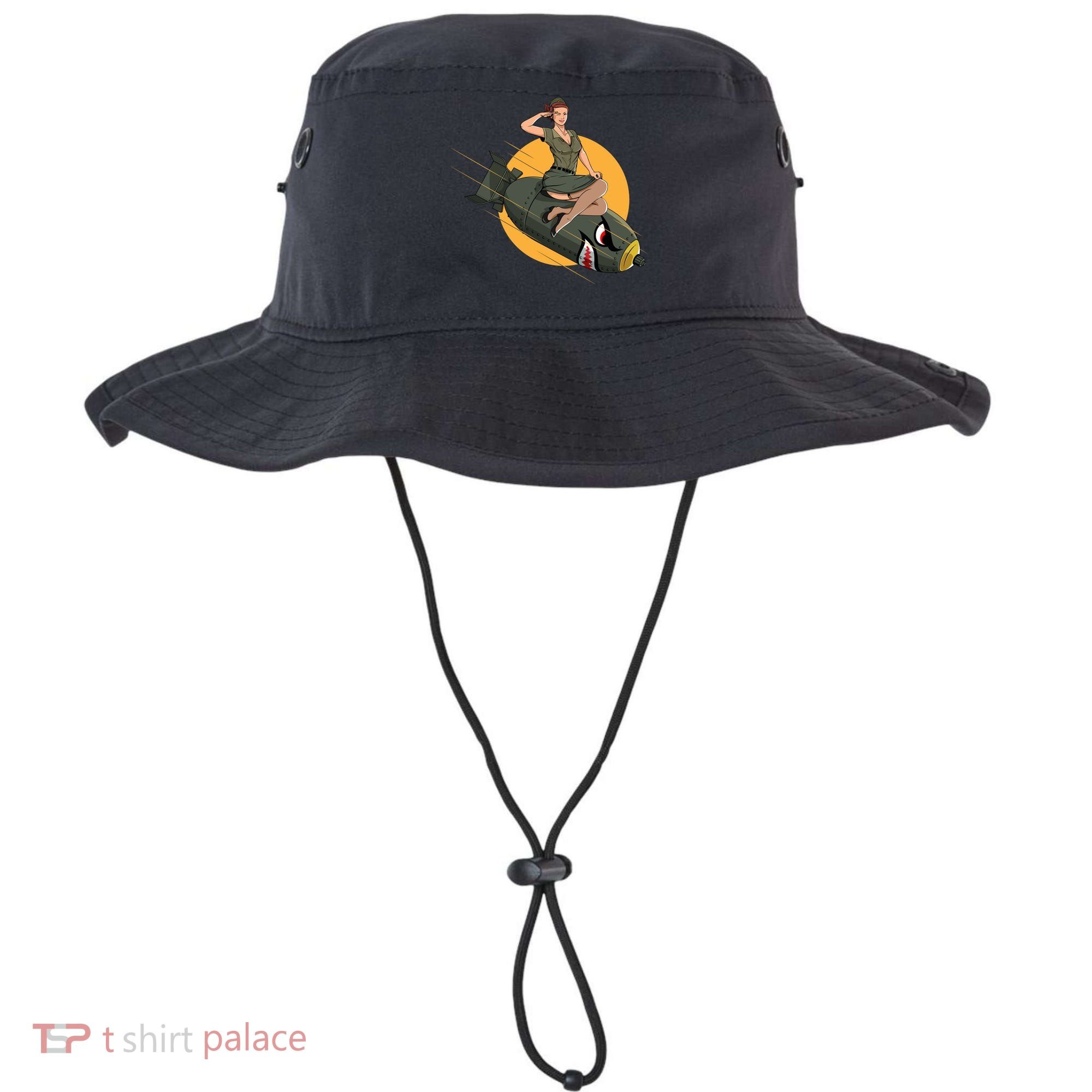 Cherry Bomb WW2 Pin Up Girl Bucket Hat