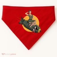 Cherry Bomb WW2 Pin Up Girl USA-Made Doggie Bandana thumb 0
