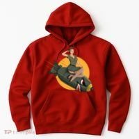 Cherry Bomb WW2 Pin Up Girl Hoodie thumb 0