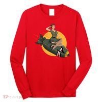 Cherry Bomb WW2 Pin Up Girl Long Sleeve Shirt thumb 0
