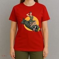Cherry Bomb WW2 Pin Up Girl T-Shirt thumb 4