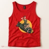 Cherry Bomb WW2 Pin Up Girl Tank Top thumb 2