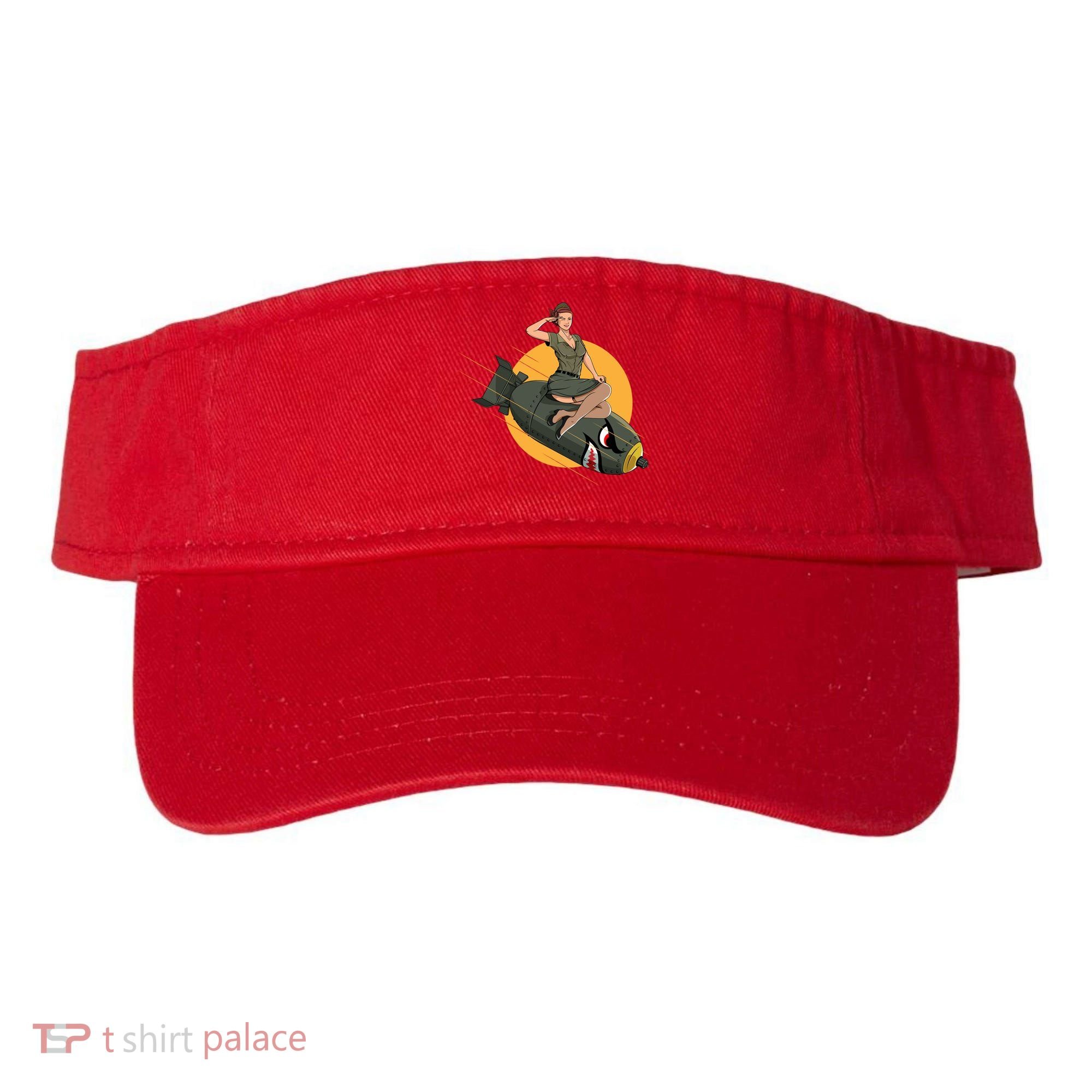 Cherry Bomb WW2 Pin Up Girl Visor