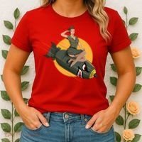 Cherry Bomb WW2 Pin Up Girl Women's T-Shirt thumb 2