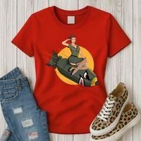 Cherry Bomb WW2 Pin Up Girl Women's T-Shirt thumb 3
