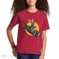 Cherry Bomb WW2 Pin Up Girl Kids T-Shirt thumb 2