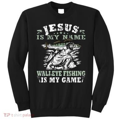Catching big Walleye Fish over 25 inches Walleye Hunter Sweatshirt