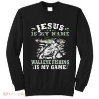 Catching big Walleye Fish over 25 inches Walleye Hunter Sweatshirt thumb 0