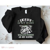Catching big Walleye Fish over 25 inches Walleye Hunter Sweatshirt thumb 2