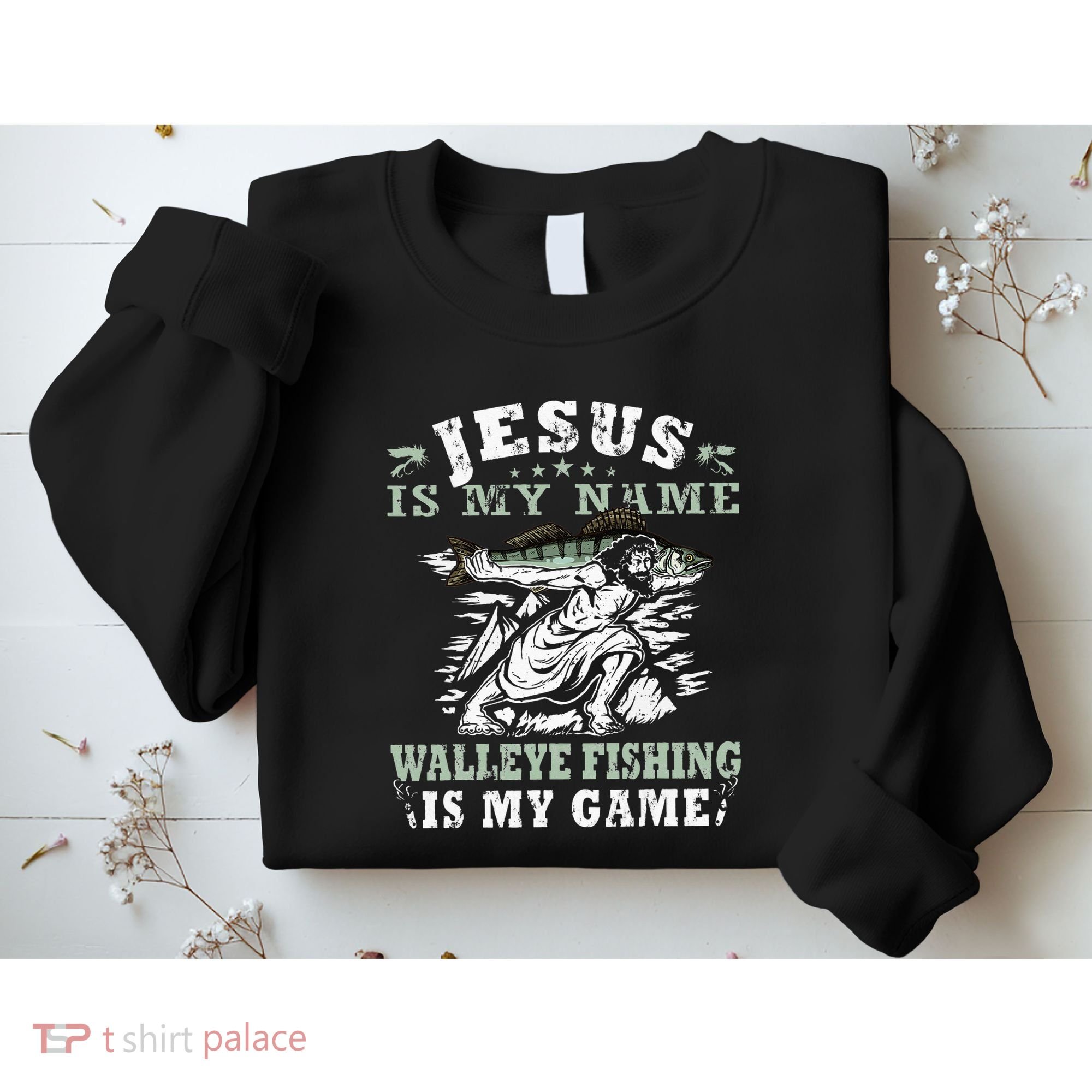Catching big Walleye Fish over 25 inches Walleye Hunter Sweatshirt