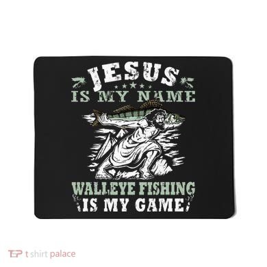 Catching big Walleye Fish over 25 inches Walleye Hunter Mousepad