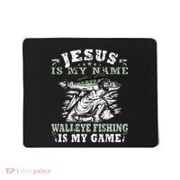 Catching big Walleye Fish over 25 inches Walleye Hunter Mousepad thumb 0