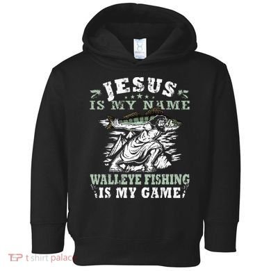 Catching big Walleye Fish over 25 inches Walleye Hunter Toddler Hoodie