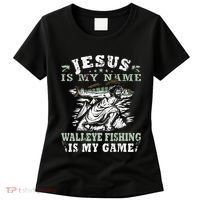 Catching big Walleye Fish over 25 inches Walleye Hunter Women's T-Shirt thumb 0