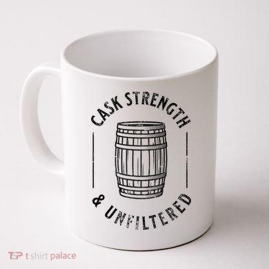 Cool Bourbon Whiskey Lover Fan Cask Strength & Unfiltered Coffee Mug