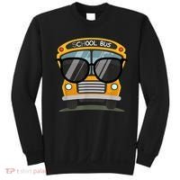 Cool Bus With Sunglasses School Bus Party Sweatshirt thumb 0
