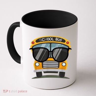 Cool Bus With Sunglasses School Bus Party Coffee Mug